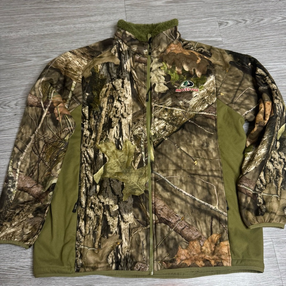 EHG Elite KENAI Mossy Oak Fleece Performance Mid-Season Jacket - Bottomland XL
